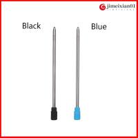 JIMEIXIAN01 10 pcs/lot 0.5mm ร้อน ลายเซ็น สำนักงาน ปากกาลูกลื่นแบบเติม โลหะ แกนกลางปลายปากกา หมึกสีน้ำเงิน/ดำ