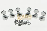 【CW】 KAISH Chrome Straight Fixing Tag Guitar Tuners Tuning Keys for Acoustic or LP