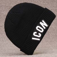 2021DSQICOND2 Skullies Beanie Embroidery Skiing Knitted Hats ICON Women Men Winter Cap Warm Baggy Beanies Knit Skullies Bonnet Caps