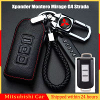 สำหรับ MITSUBISHI Xpander Montero Mirage G4 Strada REMOTE Key COVER ซองหนังพวงกุญแจ Key Case