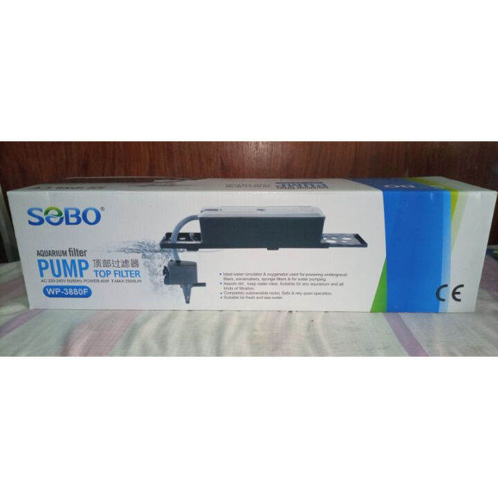 SOBO AQUARIUM FILTER PUMP TOP FILTER WP3880F FOR 50 TO 100G Lazada PH