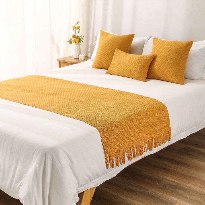 Bed runners Queen Twin Extra Long bed runners for hotel decoration bed