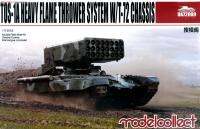 รุ่นรวบรวม UA72009 172 TOS-1A Heavy Flame Thrower System พร้อมตัวถัง T-72