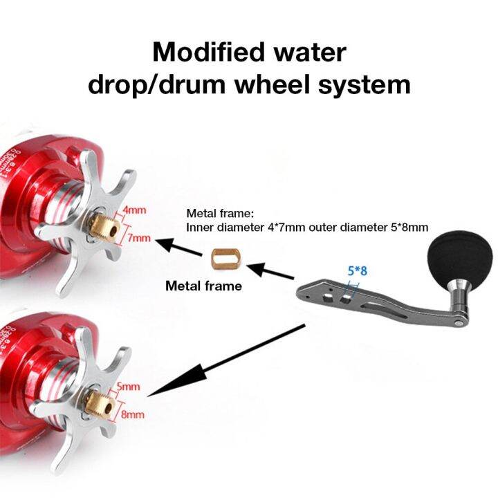 ลูกบิดโลหะมือจับรอกตกปลาด้ามจับรอกตกปลารอกสปินนิ่งแขนโยกรอกตกปลาการปรับเปลี่ยนทั้งหมดสำหรับสินค้าตกปลา-yxl3824รอกตกปลา-s