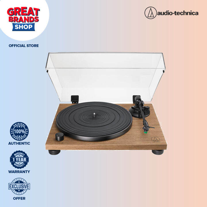 Great Brands Shop AudioTechnica ATLPW40WN Fully Manual BeltDrive Turntable Lazada PH