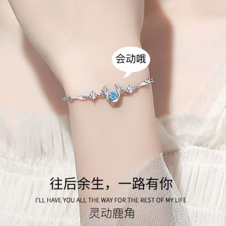 one-deer-has-you-bracelet-girl-sterlingfemalebracelet-2022-new-braceletbirthday-gift-for-girlfriend