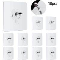 10Pcs Punch Free Screws Hanger Non-Marking Screw Stickers Wall Picture Hardwall Drywall Picture Hanging Kit Traceless Sticker