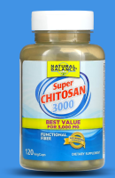 Natural Balance, Super Chitosan 3000, size 3,000 mg, contains VegCap 120 capsules.