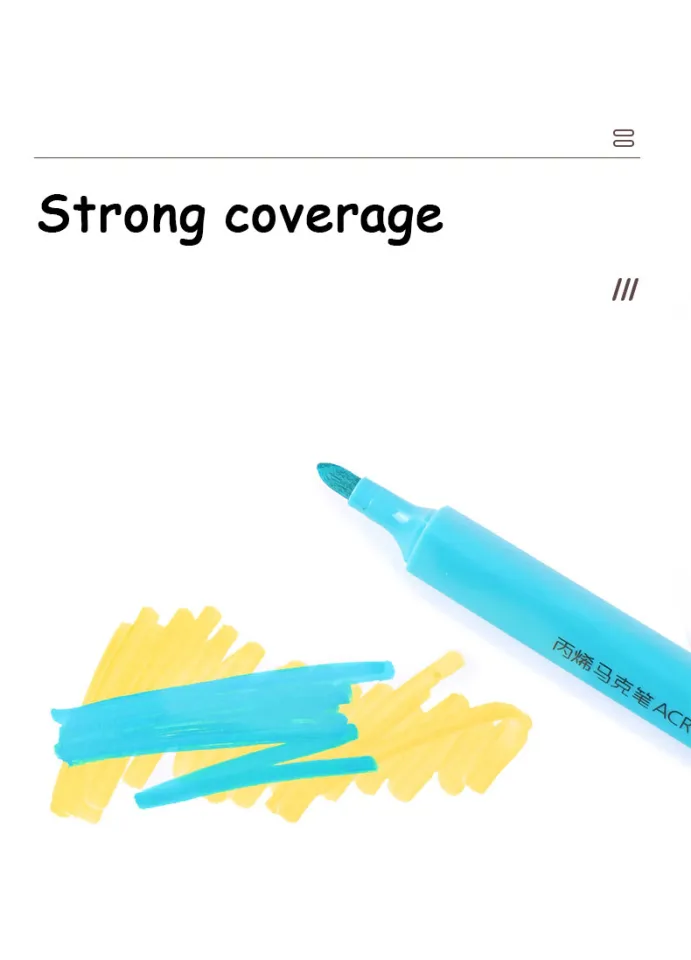 Giorgione Acrylic Marker Pens, Waterproof And Quick-drying Ink, Available  In 12/24/36/48 Colors, Perfect Art Supplies For Beginners, Students And Professional  Artists - Temu