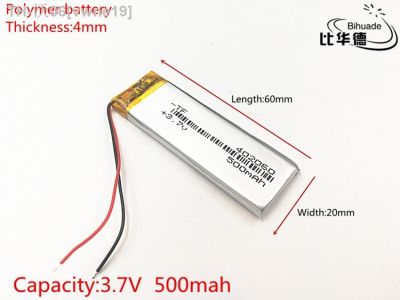 3.7V 500mAh 402060 Lithium Polymer Li-Po li ion Rechargeable Battery cells For Mp3 MP4 MP5 GPS [ Hot sell ] vwne19