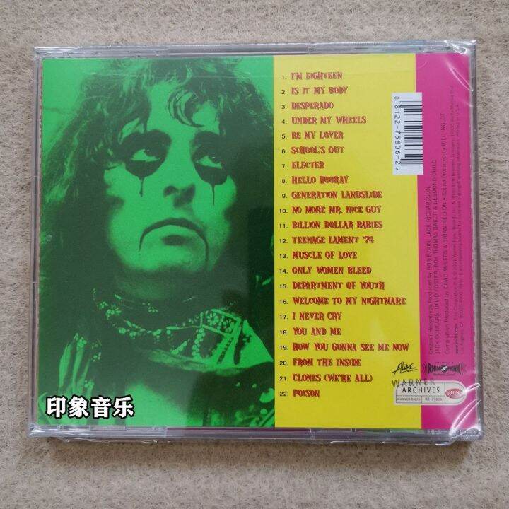 Original genuine Mascara & monsters the best of Alice Cooper rock CD