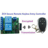 2CH 433M Secure Remote Keyless Entry Controller รหัสกลิ้ง Keeloq HCS301รีโมทคอนล Keyfob Transmitter