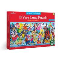 eeBoo  Musical Parade 36 Pc Long Puzzle จิ๊กซอว์รูปดนตรีพาเหรดสัตว์ แบบ 36 ชิ้น