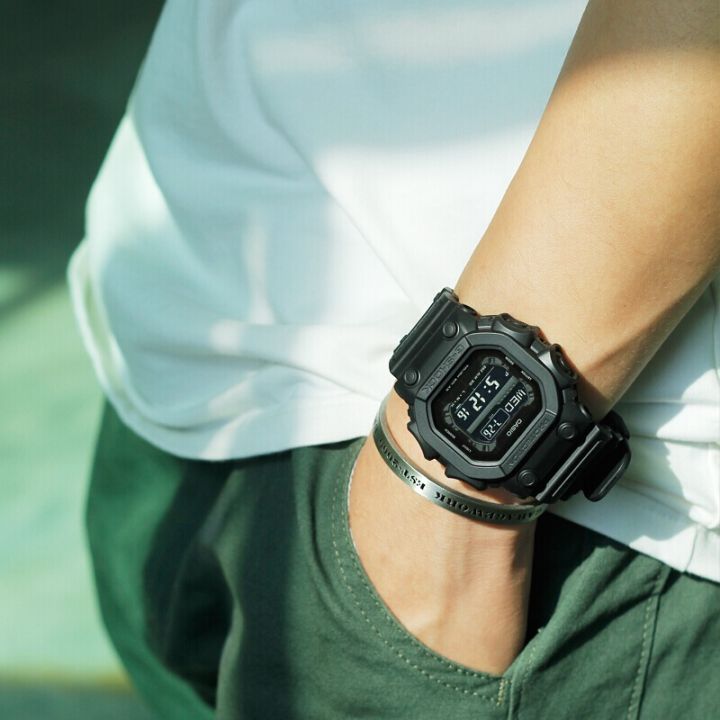 สินค้าขายดี-คาสิโอ-นาฬิกาผู้ชาย-g-shock-สายเรซิน-limited-black-รุ่น-gx-56bb-1dr-รับประกัน1ปี