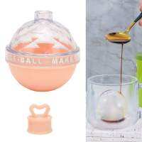 Ice Ball Mould Soft Bottom รูปร่างน่ารักเครื่องทำน้ำแข็งกลมสำหรับชาผลไม้ไวน์กาแฟ