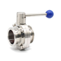 【YY】1.5";2";3";4";63.576102mm Homebrew Beer SS304 Tri Clamp Butterfly Valve Stainless Steel Sanitary Silicon Washer