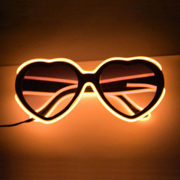 making-glasses-spectacular-peach-heart-party-glasses-led-glasses-heart-shaped-glasses-cold-light-glasses