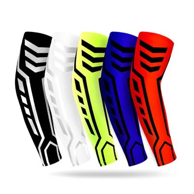 1Pc Sports Arm Compression Sleeve Basketball Cycling Arm Warmer Summer Running UV Protection Volleyball Sunscreen Breathable Sleeves