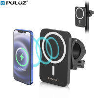 Puluz 15W Magnetic Qi เครื่องชาร์จไร้สาย vlogging ที่ยึดโทรศัพท์แคลมป์ (Private label)