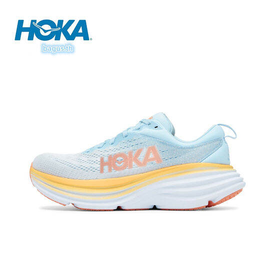 HOKA BONDI 8 Light Blue Running Shoe for Men and Women Lazada PH
