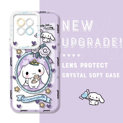 GGK S23 Original กันกระแทกลายการ์ตูน Cinnamoroll Kurmi เคสมือถือใสป้องกันกล้องคลุมทั้งหมดปลอกอ่อน