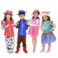 Anime Paw Patrol Kids Costume Chase Marshall Rocky Zuma Skye Rubble Cosplay Clothing Children 39;s Day Performance Outfit Wholeale