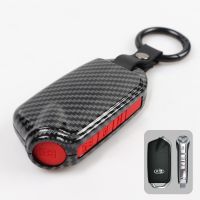 ✳卐 For Kia Stinger GT CK K9 K900 2017 2018 2019 2020 2021 Car Key Cover Case 4 Buttons Carbon Fiber Car Styling Accessories