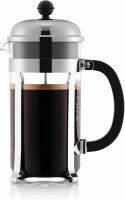 Bodum 1928-16US4 Chambord French Press Coffee Maker, 1 Liter, 34 Ounce, Chrome Glass Carafe Chrome 34 Ounce