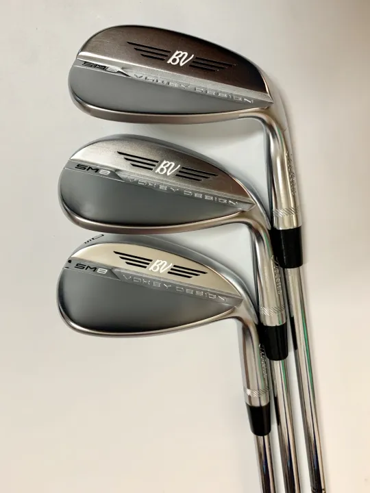 Golf club ♞ ไม้กอล์ฟ SM8 Sand Wedge สีดำ/เงิน/ปืนสีเทา Steel Shaft Men
