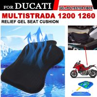 Motorcycle Breathable Pressffre Relief Gel Seat Cushion Cover For DUCATI Multistrada 1200 1200S 1260 1260S MTS1200S Accessories