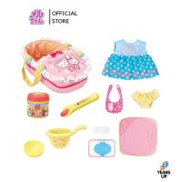 เมลจัง MELL CHAN® ชุดอุปกรณ์เริ่มต้น Doll Beginners Parts Set (ลิขสิทธิ์แท้ พร้อมส่ง) メルちゃん おせわいっぱい10てんセット ตะกร้าอุ้มตุ๊กตา อาหารตุ๊กตา ป้อนนม ชุดเมลจัง Mellchan ตุ๊กตาเมลจัง ของเล่นเมลจัง ของเล่นเด็ก baby toy