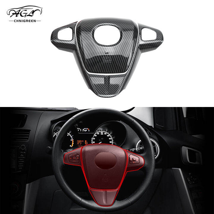 Ruihe Car Gear Shift Knob Cover Trim Carbon Fiber Color Sticker Decorator Fit For Hyundai Santa Cruz Elantra Tucson Kona 2021 2022 2023 2024 2025