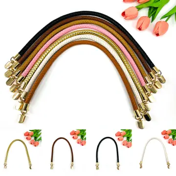 Women Ladies Fashionable Shoulder Bag Handbag DIY Replacement Accessory Handle  Braided Rope Handbag Strap Pack of 2PCS Brown 