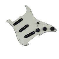 WK-Guitar Pickups Customized SSS Alnico 5 Pickup Loaded Pickguard Black Pickup Covers