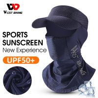 WEST BIKING Summer Cool Men Women Balaclava Exposed Hair Sun Protection Hat Bicycle Cycling Travel Cap Anti-UV Full Face Cover