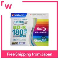 Verbatim BD-R ดิสก์ Blu-ray ที่บันทึกได้แบบเดี่ยว25GB สีขาวพิมพ์ได้ VBR130YP20V1 1-4x ชั้นเดียวด้านเดียว