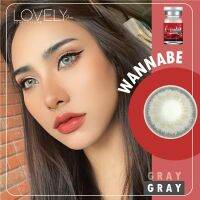 ? มีค่าสายตา ?  Lovelylens Wannabe  Gray Brown ? รายเดือน มีอย แถมตลับฟรี กรองแสง รายเดือน มีอย. เลนส์นิ่ม สวยปังมาก คอนแทคเลนส์ ตาโต Tiktok