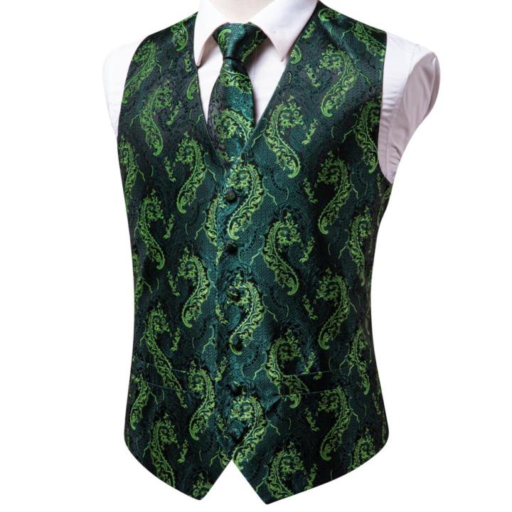 hi-tie-luxury-silk-mens-suit-vests-green-floral-4pc-jacquard-waistcoat-men-vest-tie-hanky-cufflinks-set-for-dress-wedding-gift