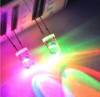 100 หลอด/Pack LED 2ขา RGB 7สี/ 7color ขนาด 5 มม flash LED