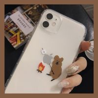 เคสป้องกันซิลิโคนนิ่มใสลายหมีโคอาล่าน่ารักสำหรับ Iphone 12 Mini 7 8 Plus X Xr Xsmax 13 11 14 Pro Max เคสโทรศัพท์รูปการ์ตูน