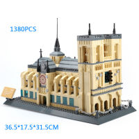 โลกที่มีชื่อเสียงประวัติศาสตร์วัฒนธรรมสถาปัตยกรรมรุ่นอิฐ Notre-Dame De Paris France Building Block ของเล่นเพื่อการศึกษา Collection