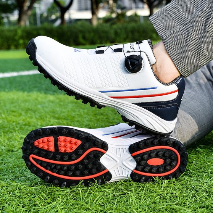 รองเท้ากอล์ฟ-szhydz-รองเท้าบุรุษฤดูร้อนรองเท้ากันน้ำเชือกผูกรองเท้าหมุนอัตโนมัติรองเท้ากีฬาลำลองรองเท้ามีปุ่ม