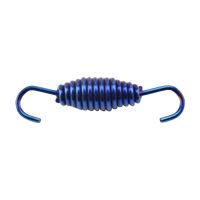 ✁ 2xMotorcycle Exhaust Pipe Spring Accessory 304 Stainless Steel 55mm Blue