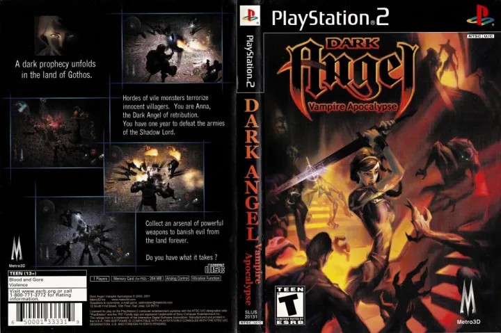 PS2 Dark Angel - Vampire Apocalypse , Dvd game Playstation 2 | Lazada