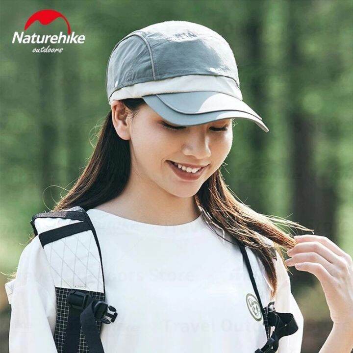 naturehike-หมวกหมวกป้องกันแสงแดดกันน้ำสำหรับกลางแจ้งเดินป่าตั้งแคมป์ป่าหมวกกันแดดสำหรับตกปลา-upf-50ใช้ได้ทั้งผู้หญิงและผู้ชาย82915