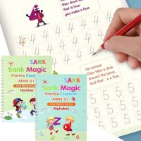 【cw】 2 Books Numbers In English Painting Practice Book Baby Copybook Calligraphy Writing Kids !