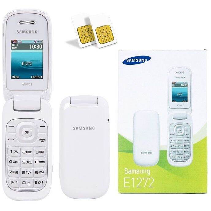 SAMSUNG E1272 Flip Design Mobile Keypad Phone Dual Sim 4G LTE with FM ...