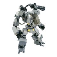 19cm 538pcs Action Robot Figure Building Blocks Kids Toy Mecha Warrior Anime Model Kits Toys For Children Assemble Bricks Dolls