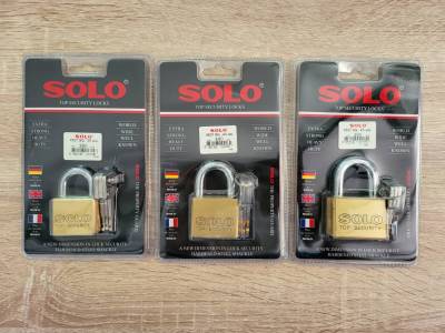 SOLO กุญแจ 4507N 35-45มิล คอสั้น ระบบลูกปืน [แท้] โซโล ราคาถูก ล็อค Key แบบดี ของแท้ สินค้าพร้อมส่ง