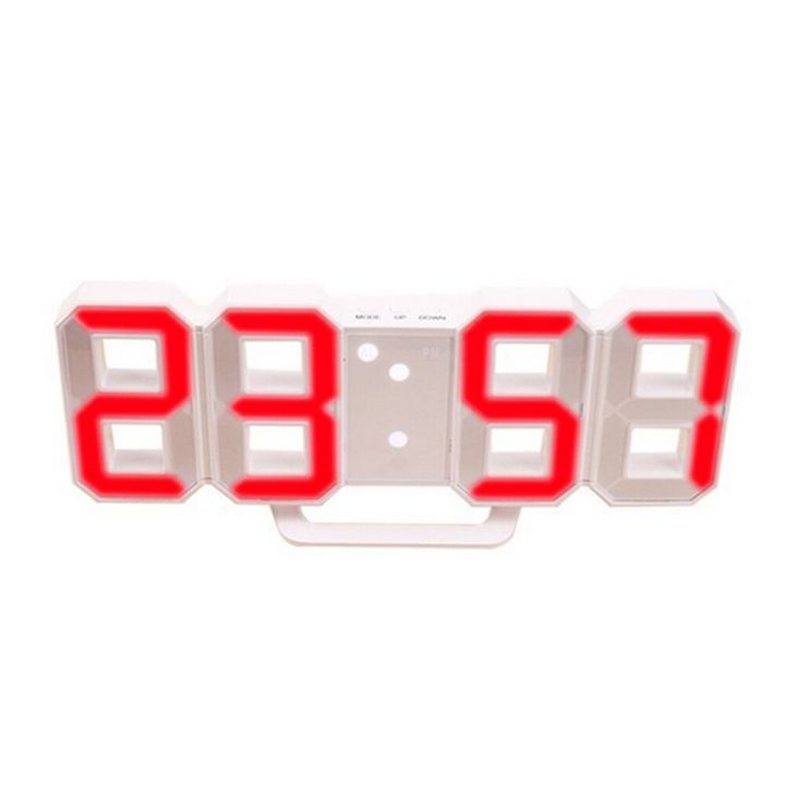 worth-buy-นาฬิกาติดผนังดิจิตอล-led-3d-แสดงเวลากลางคืนโคมไฟตั้งโต๊ะนาฬิกาปลุกห้องนั่งเล่นในบ้านดีไซน์ทันสมัย